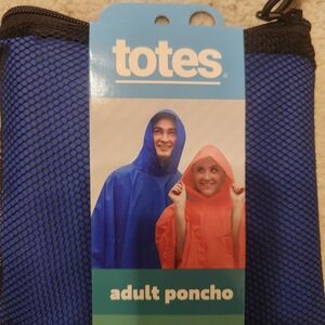 Totes Blue Rain Poncho